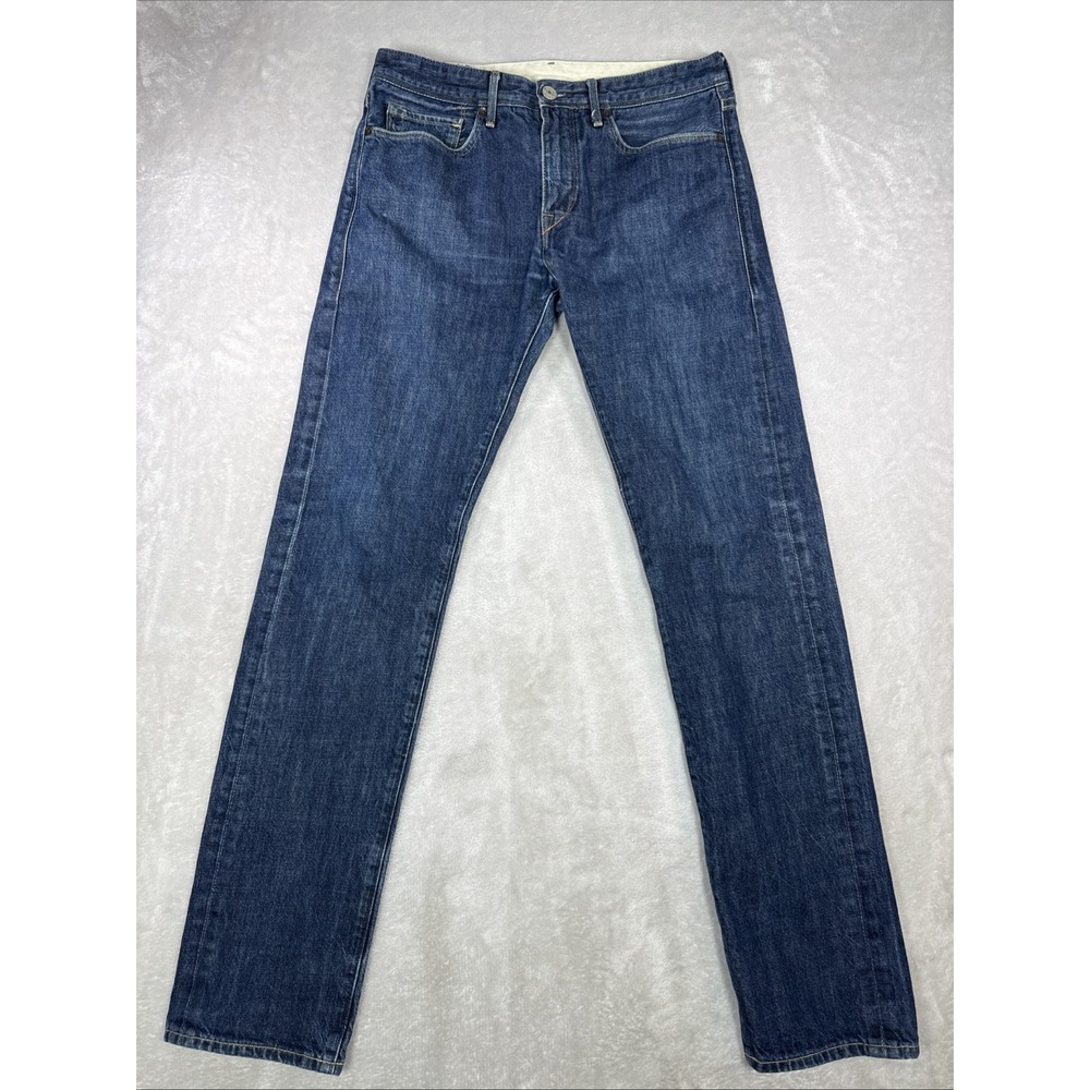 Levi's Made & Crafted Tack Slim Jeans Mens 31x34 Blue Dark Wash Denim